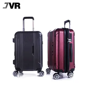 Pc Designer Polo Club Vintage Polycarbonate Stock Leather Travel Trolley Suitcase Sets Carry-on Luggage