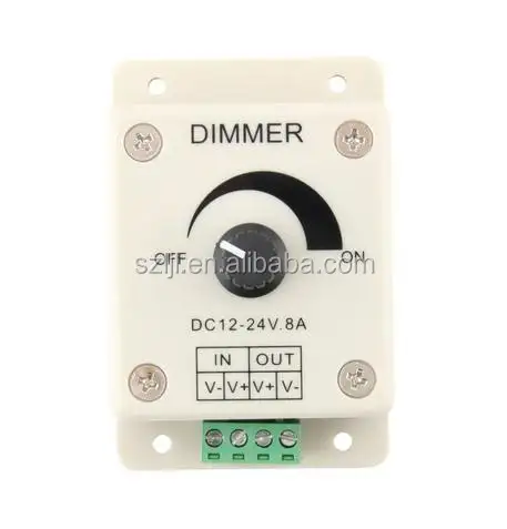 12 वोल्ट 8 Amp बिजली Dimmer स्विच PWM Dimming नियंत्रक के लिए घर