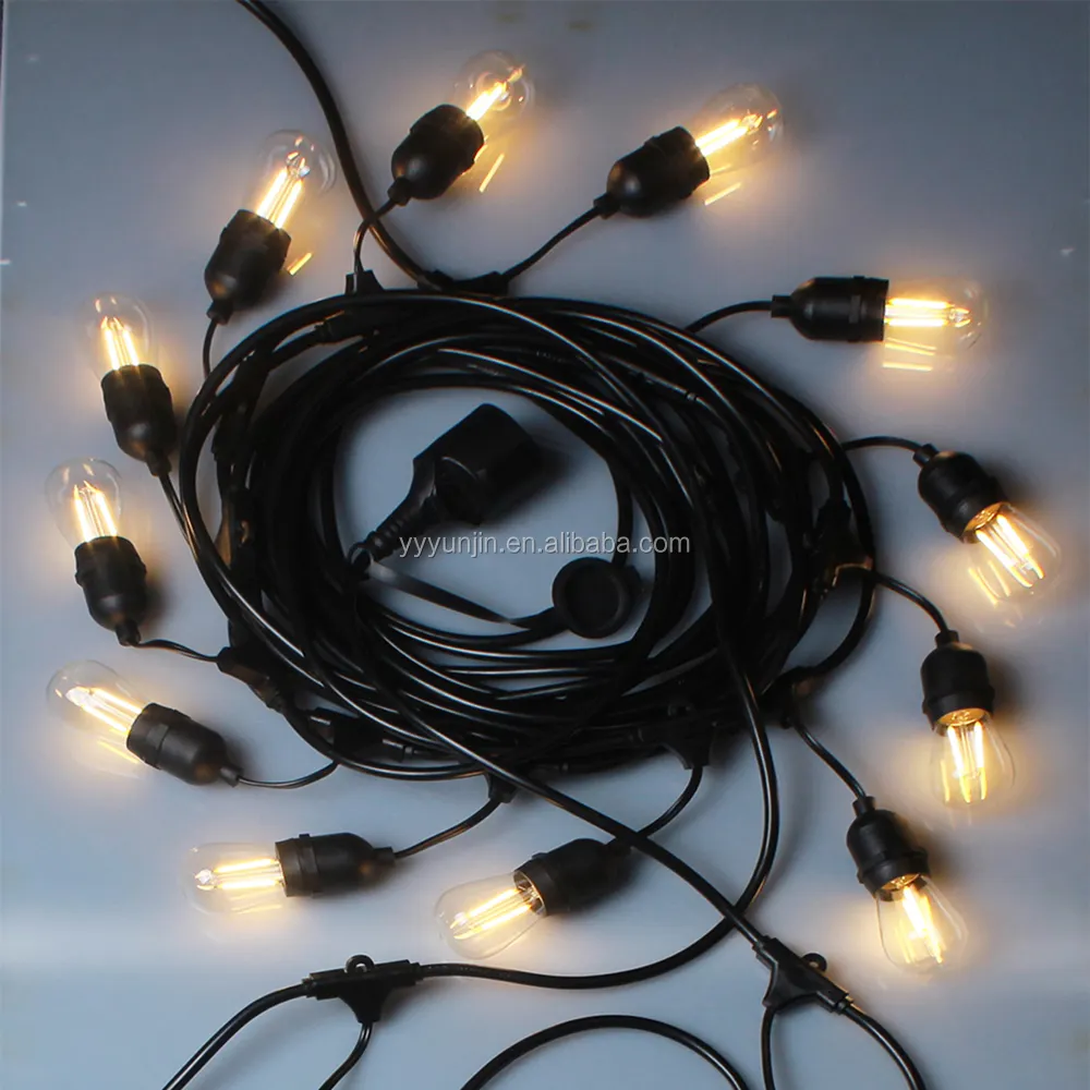 2022 IP65 Beleuchtung im Freien wasserdicht Hochzeits feier Festival Weihnachts dekoration LED Patio String Light