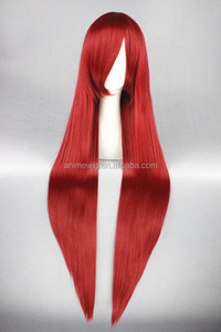 วิกผมคอสเพลย์ยาว100ซม. สีแดงเข้มทรงนางฟ้าเอลซ่าอะนิเมะฮาโลวีนปาร์ตี้ - Product Image 3
