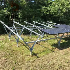 太阳能安装系统与 wbq 地面螺丝/杆锚