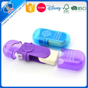 Iyi tedarikçi 2023 popüler okul <span class=keywords><strong>2</strong></span> in 1 yenilikçi tek delik döner kalemtıraş öğrenciler için silgi ile - Product Image 4