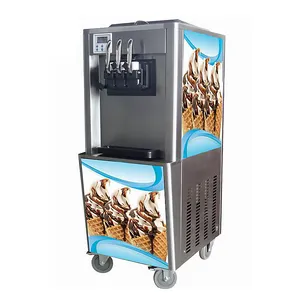 Maquina de Helado Suave Commercial Softy Ice Cream Making Machine Frozen Yogurt Soft Serve Ice Cream Machine