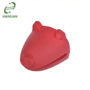 Figura del Maiale Animale del silicone Resistente Al Calore Forno Mitt Guanti - Product Image 1
