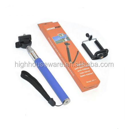 High Quality Factory Price Colorful Portable Mini Handheld Flexible Monopod Z07-1 for Mobile Phone and Cameras