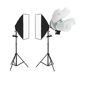 8 x 135W 5500K Lamps professional studio lighting speedlite softbox Four Head 50 x 70 cm Studio Photography