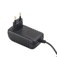 Adaptateur secteur haute efficacité 12V 1.5A avec certificats CE, connexion par prise, sortie 100-240V 50-60Hz