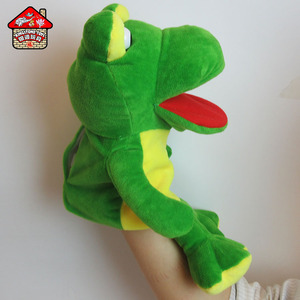 Trung Quốc Nhà Sản Xuất Âm Nhạc Rối Tay Tùy Chỉnh Nhồi Plush Đồ Chơi Động Vật Ếch Tay Rối Với Croak Giọng Nói Cho Trẻ Em Quà Tặng - Product Image 4