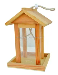 outside retro rustic old garden ground unfinished painting pigeon wooden garden patio outdoor bird feeder wholesale