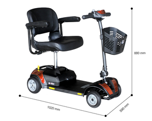 Trottinette <span class=keywords><strong>électrique</strong></span> pliable à 4 roues, certifié CE, pour personnes âgées - Product Image 2