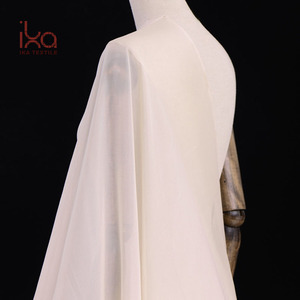 Tessuto Chiffon Nero 100% Organico in Seta Leggera Tinta in Tinta Unita di Alta Qualità per Abiti da Sposa e Vestiti - Product Image 6