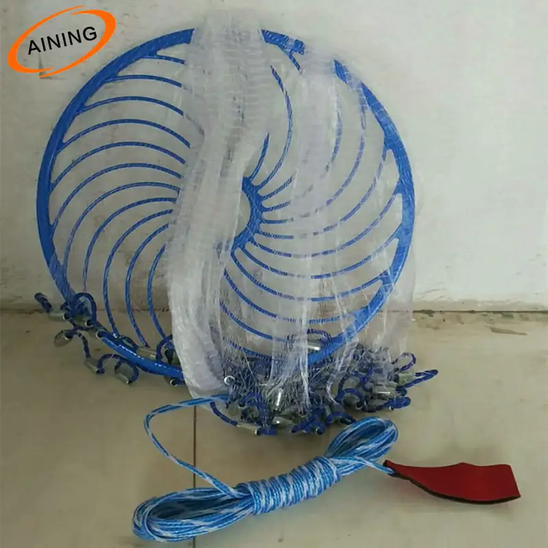 나일론 Multifilament 낚시 캐스트 그물 Frisbee 캐스트 그물