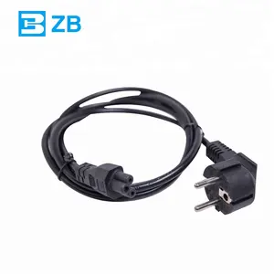 220v الطاقة الحبل كابل VDE موافقة الاتحاد الأوروبي 3 دبوس أسود h05vv-f 3g1.5mm2 D03 أسلاك الكهرباء