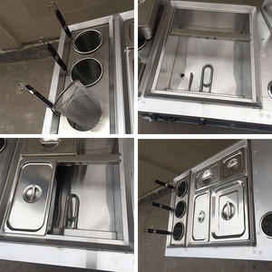 <span class=keywords><strong>De</strong></span> acero inoxidable comercial carrito <span class=keywords><strong>de</strong></span> comida móvil 3-función Pasta <span class=keywords><strong>cocina</strong></span> y Bain Marie - Product Image 3