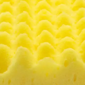 Car Wash Sponge Easy To Grip Yellow Seaweed Wave Car Sponge