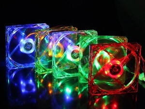 <strong>Computer</strong> <strong>RGB</strong> Colorful <strong>Case</strong> <strong>Fan</strong> 12V 80x80x25mm 80mm LED DC Cooling <strong>Fans</strong> - Product Image 2