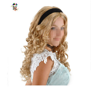 Disfraz de disfraces para niñas Alice Cosplay pelucas sintéticas con diadema - Product Image 1