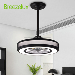 Superventas mate negro mudo ventilador <span class=keywords><strong>de</strong></span> <span class=keywords><strong>techo</strong></span> Control remoto salón lámpara ventilador <span class=keywords><strong>de</strong></span> <span class=keywords><strong>techo</strong></span> moderna - Product Image 4