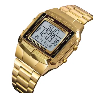 Skmei 1381 经典玻璃手表修身日本数字机芯 OEM 畅销运动腕表