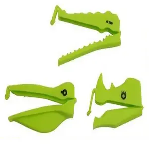 Bande dessinée en plastique crocodile oiseau aitight sac de fruits Aliments Clips D'étanchéité