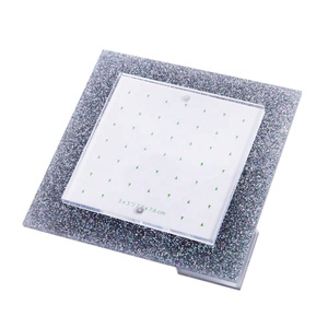 Lucite de vidrio imán plata brillo <span class=keywords><strong>foto</strong></span> marco para 3x3 pulgadas fotos de pantalla - Product Image 5