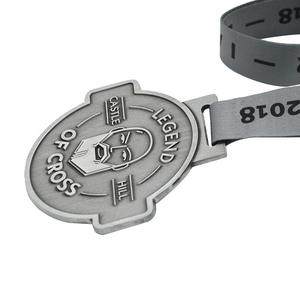 Santo religioso leyenda de <span class=keywords><strong>la</strong></span> Cruz acabado antiguo 2D conmemorativa medalla de metal con cinta - Product Image 4