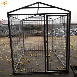 HaoTian fabrika <span class=keywords><strong>metal</strong></span> kaynaklı büyük ızgara chenil dışarı kapı - Product Image 2