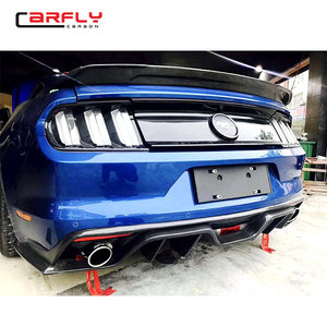 Para <span class=keywords><strong>Ford</strong></span> Mustang 2015 para <span class=keywords><strong>Mustan</strong></span> G 2015 KT estilo parachoques trasero debajo del difusor labio fibra de carbono - Product Image 5
