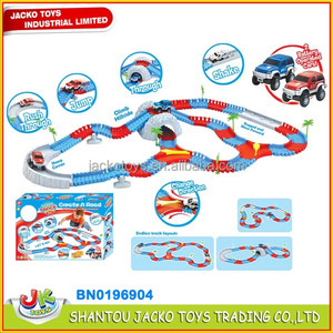 Jouets Jacko, piste lumineuse magique, jouet de <span class=keywords><strong>voiture</strong></span> à fente, <span class=keywords><strong>voiture</strong></span> de course, <span class=keywords><strong>voiture</strong></span> électrique sur rail éclairée - Product Image 6
