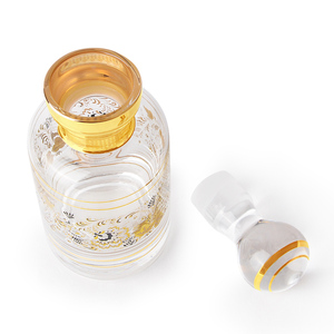 Flacone di Profumo Vuoto Decorativo di Lusso in Vetro da 280ml con Decorazioni in Oro Vero, Stile Vintage, Alta Qualità, Ricaricabile, per Oli Essenziali, Stile Dubai - Product Image 5