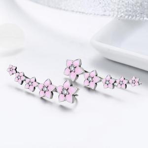 Bông Tai Dạng Khối Pha Lê BAGREER SCE256, Bông Tai Đá Cubic Zirconia - Product Image 2