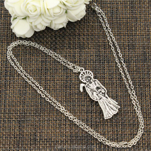 Grim Reaper Morte Collana Lunga Catena di moda, In Lega di Zinco Del Metallo Tortoise Del Pendente Del Choker Della Collana di Fascino, gioielli Unisex di Genere - Product Image 4