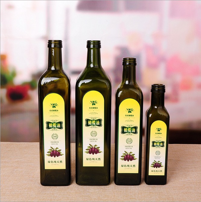 250 ml 500 ml 750 ml 1000 ml Olive oil glass bottle