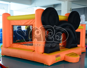 Piscina inflable anaranjada de <span class=keywords><strong>la</strong></span> bola del puente de las gorilas de Mickey para el parque de atracciones,mini casa de <span class=keywords><strong>la</strong></span> despedi - Product Image 1