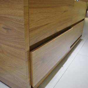 Elegante Holz schränke mit Glas möbeln Schubladen <span class=keywords><strong>LED</strong></span>-Beleuchtung für Laden vitrinen und Vitrinen - Product Image 4
