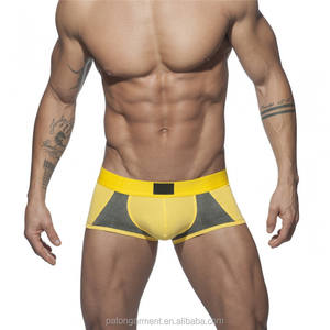 Nuovo arrivo Boxer traspiranti da <span class=keywords><strong>uomo</strong></span> con dettagli in velluto sul davanti comodo intimo - Product Image 4