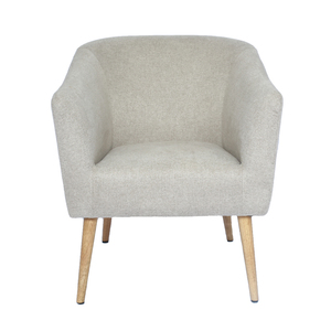 Inicio Hotel Restaurante o Bar Diseño de acento de madera maciza Sofá individual moderno Sillón de tela de ocio cómodo - Product Image 1