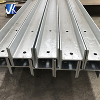 Estructura de acero prefabricada galvanizada, columna H y viga para almacén