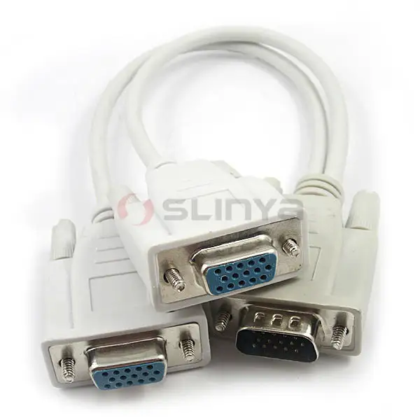 5mm 28AWG VGA Switch 2 Input 1 Output Cable for Projector TV DVD