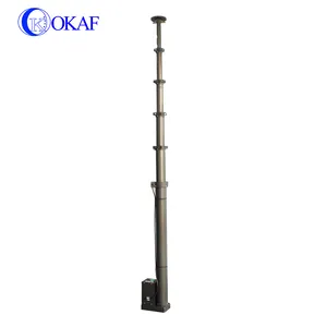 Telescopic Mast Tower 10-20M Vehicle-mounted Electric Telescopic Antenna Mast Pole Manual Telescopic Cctv Vertical Tower