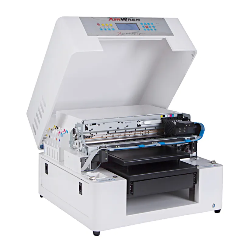 אוטומטי A3 גודל DTG מדפסת רב צבע חולצה הדפסת מכונת הדפסת כהה אור שטוח צלחת מדפסת חולצה