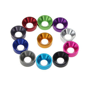 M2 M2.5 M3 M4 M5 M6 M8 Preto vermelho verde azul Anodizado Acabamento Arruela De Alumínio Escareada para RC - Product Image 2