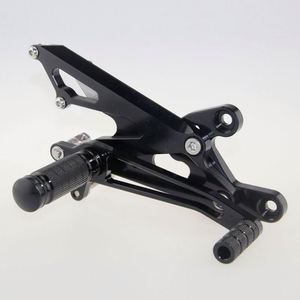 FARNHD007BK สำหรับ Honda VFR400 NC30 <span class=keywords><strong>RVF400</strong></span> NC35 CNC อลูมิเนียมรถจักรยานยนต์ปรับ Rearset สีดำ - Product Image 6