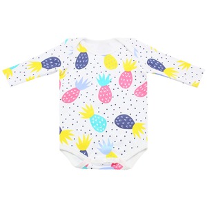 Happyflute latest design plain of the baby cotton sleeve rompers for boys and girls Children clothes baby jumpsuit - Product Image 2