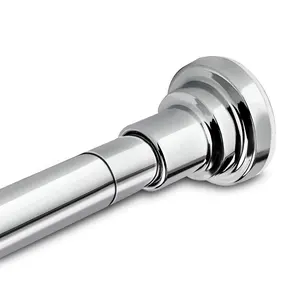 Top vente 2023 Offre Spéciale salle de bain antirouille télescopique en acier inoxydable <span class=keywords><strong>tringle</strong></span> à <span class=keywords><strong>rideau</strong></span> pour poteau de <span class=keywords><strong>rideau</strong></span> de douche - Product Image 2
