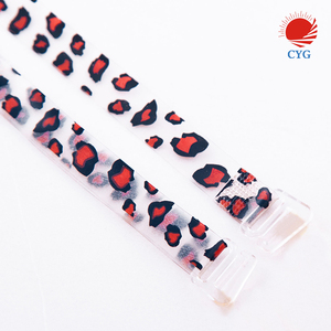 Correas <span class=keywords><strong>de</strong></span> <span class=keywords><strong>silicona</strong></span> <span class=keywords><strong>para</strong></span> sujetador, tira transparente con patrones impresos - Product Image 4