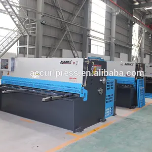 Accurl feuille machine de découpe qc12y-4x2500 exportation vers la corée du sud