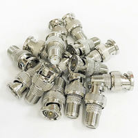 F Femelle à BNC Mâle Coaxial RF Connecteur RG6 RG59 Adaptateur pour VIDÉOSURVEILLANCE