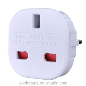 Uk Naar Europese Plug Adapter Converter (Euro Type C, E, F) Eu Pluggen Voor Reizen Naar Italië Cape Verde Poland Spanje Turks