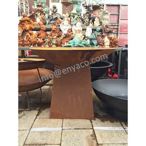 Rustic <strong>Cheap</strong> Lawn Landscape Garden D 80cm Steel <strong>Fire</strong> <strong>Pit</strong> with Storage Base Metal Firepit Burner Outdoor - Product Image 4